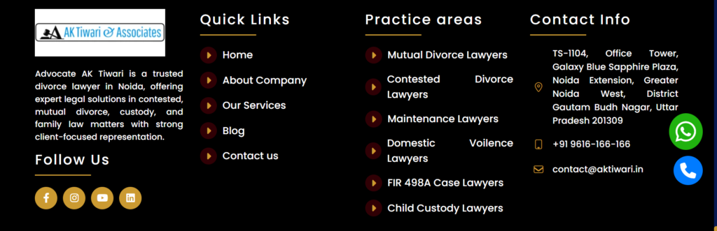 Maintenance Case Lawyer in Noida